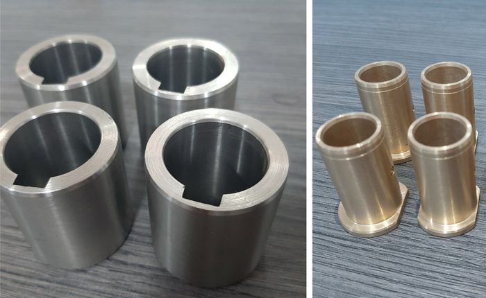 Bronze, copper and stainless steel bushings